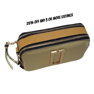 Elegant Women's Bag Clutch Yellow Mustard Purse Zipper Pockets